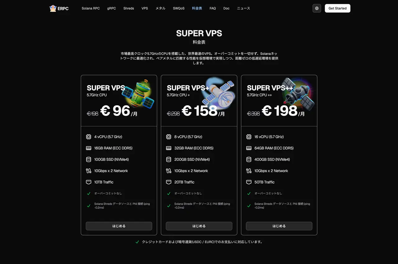 SUPER VPS 料金表