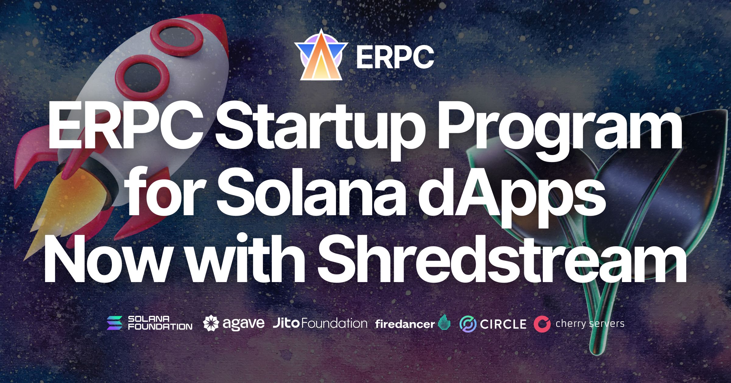 ERPC Startup Program for Solana dApps Renewed — Access the Fastest Real-Time Data Stream Shredstream